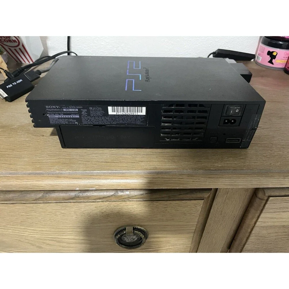 Sony Playstation 2 PS2 Fat Console SCPH-30001 w/ Power Cable And Control TESTED